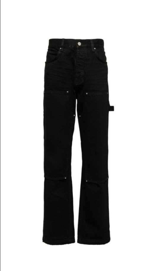 Amiri Double Knee Black Jeans – AMIJ040