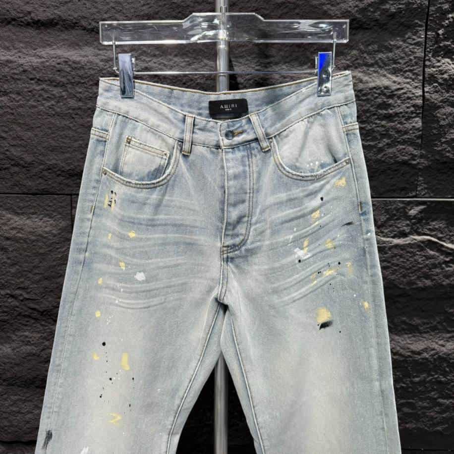 Amiri Men Painter Straight-leg Blue Jeans – AMIJ014