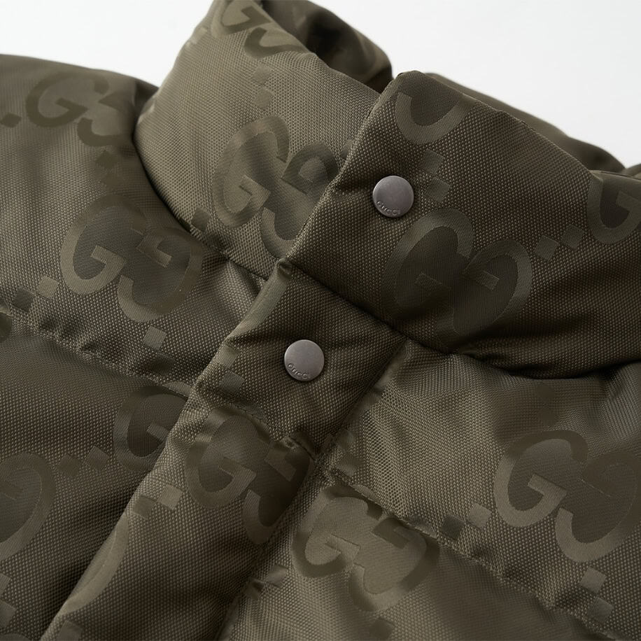 GUCCI Jumbo Canvas Down Green Jacket – GCJ050