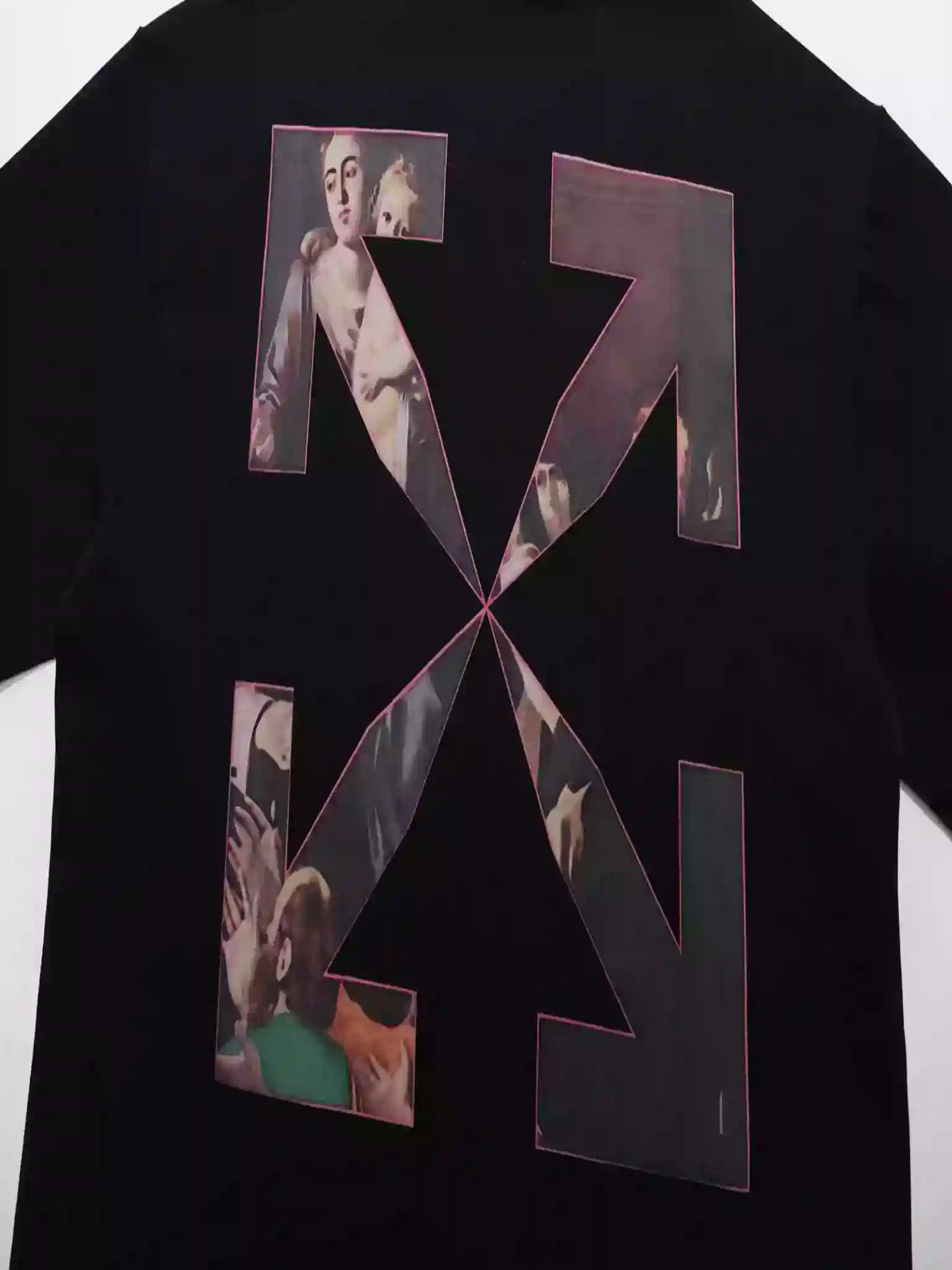 Off-White Sprayed Caravaggio Slim T-Shirt In Black – OWS010