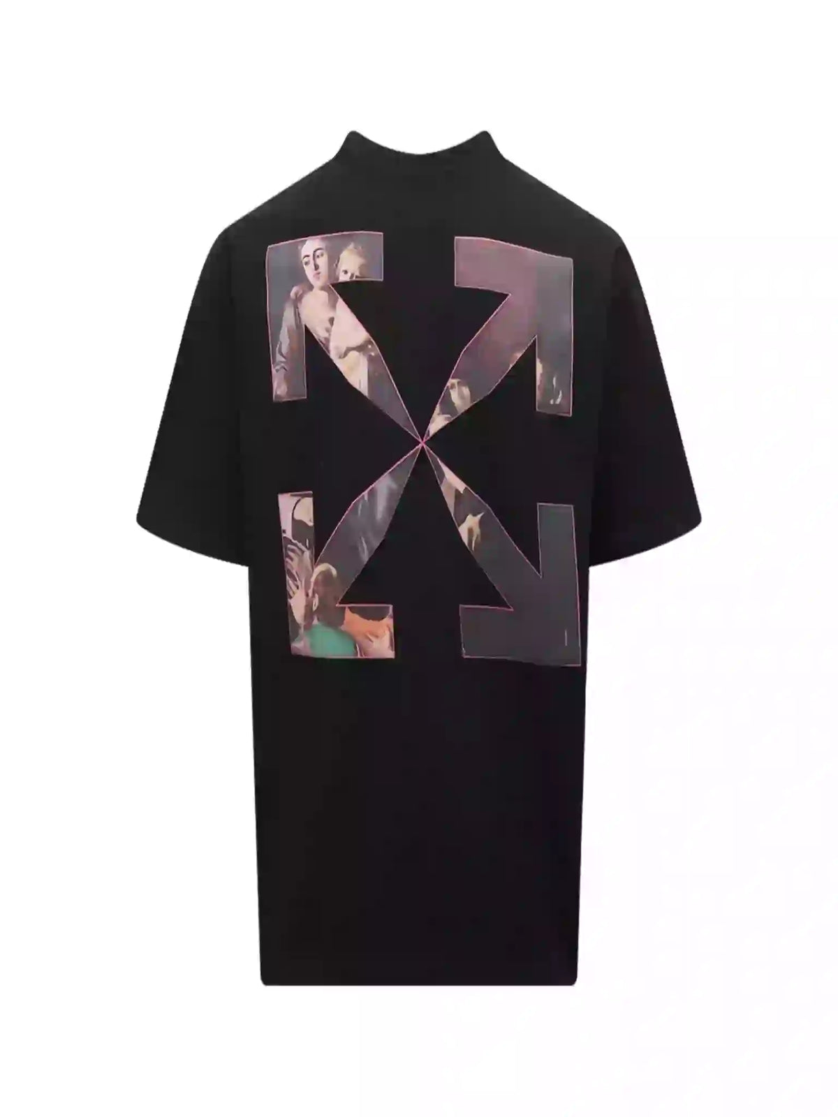 Off-White Sprayed Caravaggio Slim T-Shirt In Black – OWS010