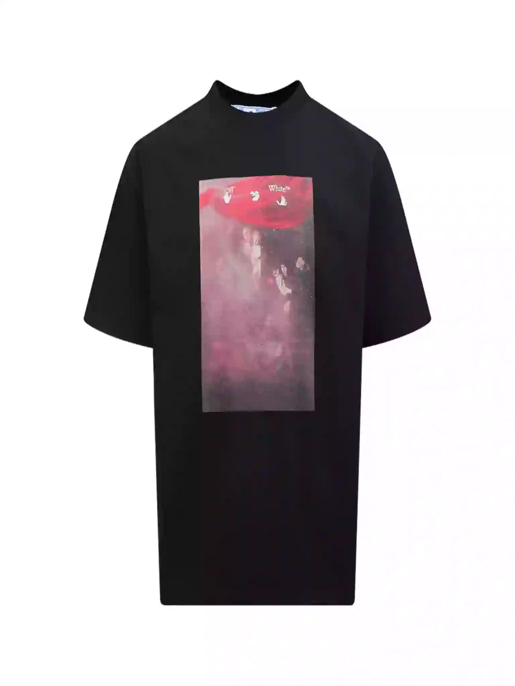 Off-White Sprayed Caravaggio Slim T-Shirt In Black – OWS010