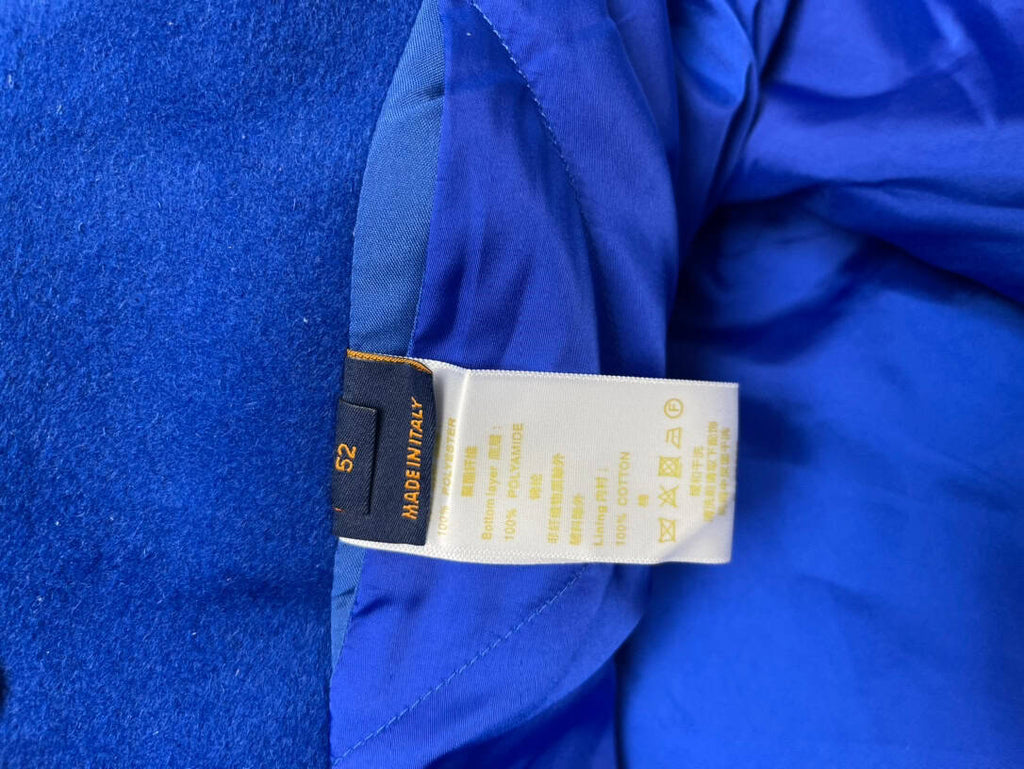 LOUIS VUITTON EMBROIDERED VARSITY BLUE COAT – LVC044