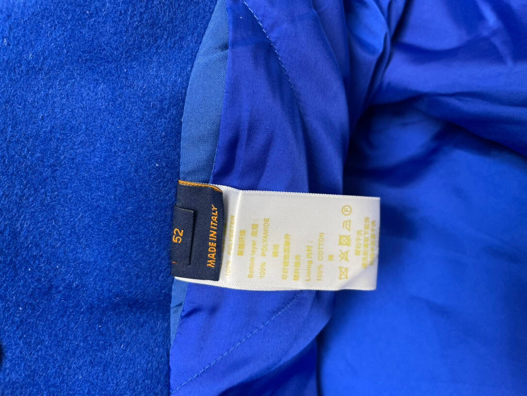 LOUIS VUITTON EMBROIDERED VARSITY BLUE COAT – LVC044