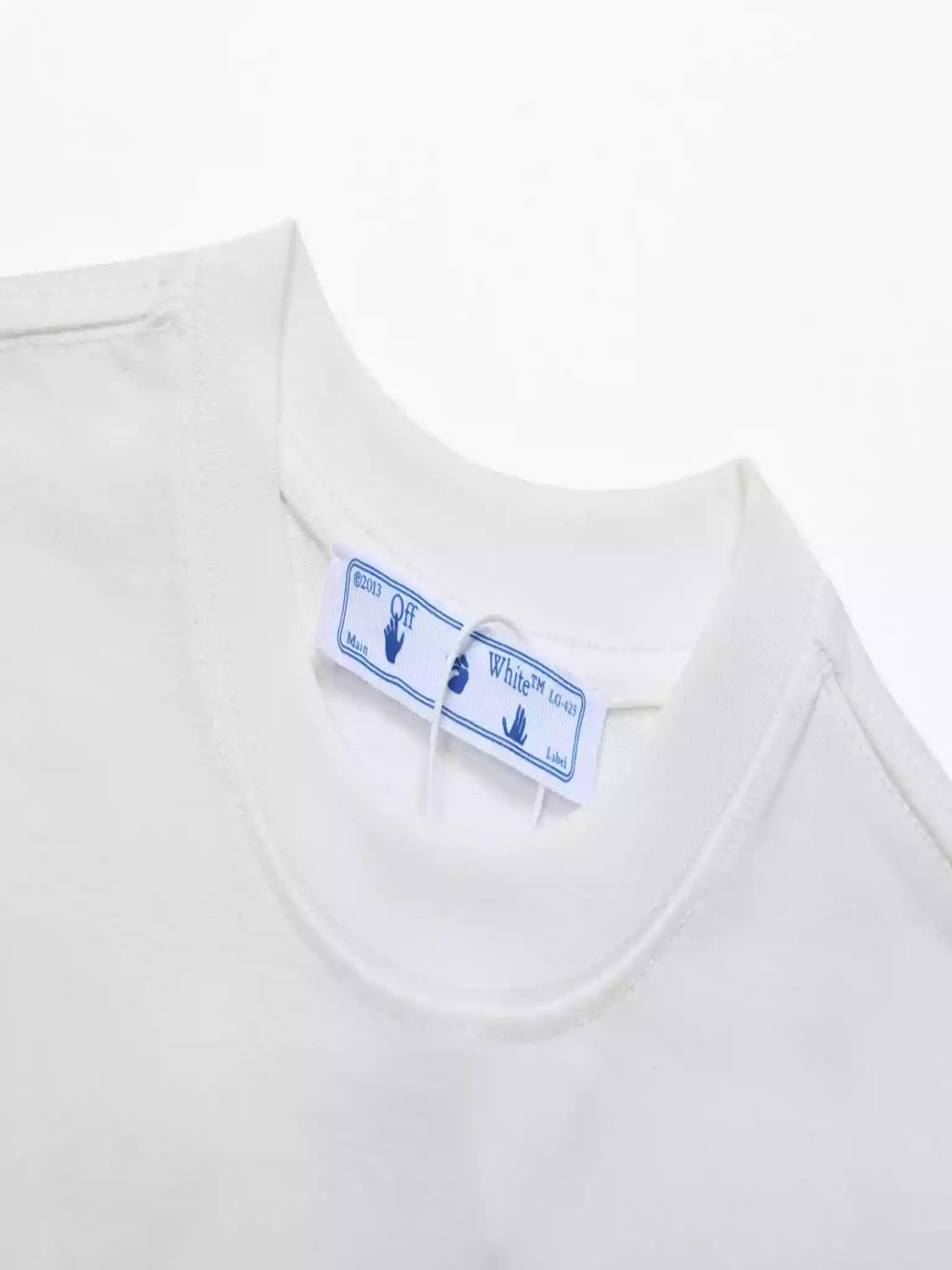 Off-White Sprayed Caravaggio Slim T-Shirt In White – OWS011
