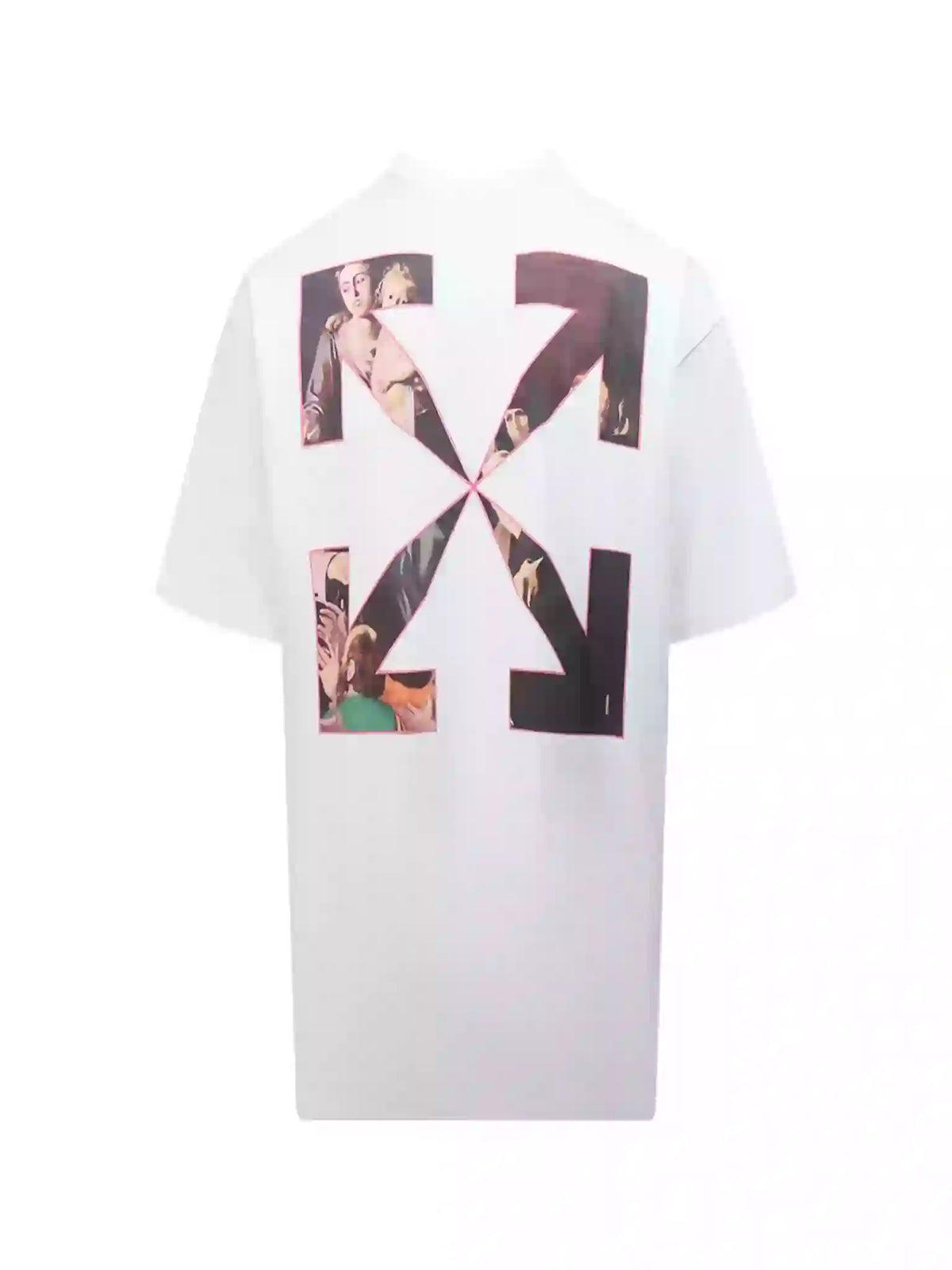 Off-White Sprayed Caravaggio Slim T-Shirt In White – OWS011