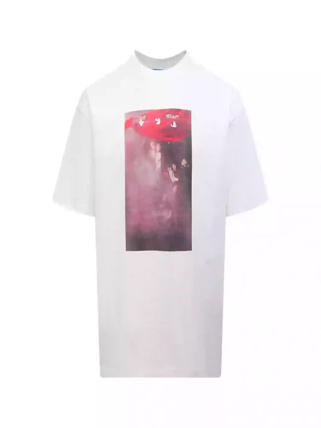Off-White Sprayed Caravaggio Slim T-Shirt In White – OWS011