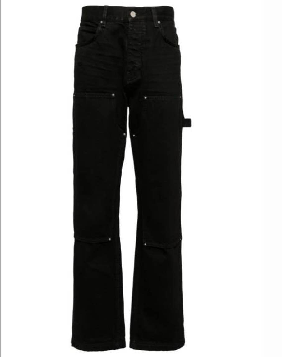 Amiri Double Knee Black Jeans – AMIJ040