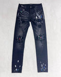 Amiri Ripp Paint Splatter Black Jeans – AMIJ042