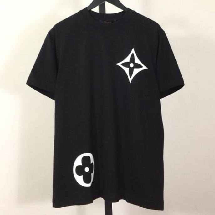Louis Vuitton Flower Logo Shirt Black – LVTS081