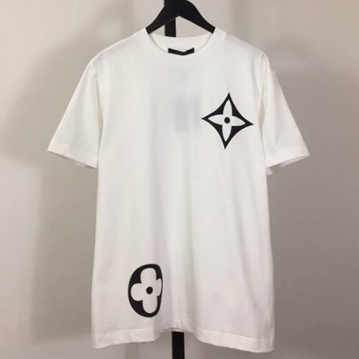 Louis Vuitton Flower Logo Shirt White – LVTS082