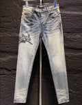 Amiri White Embroider Jeans – AMIJ033