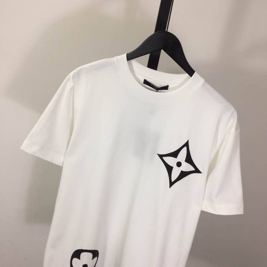 Louis Vuitton Flower Logo Shirt White – LVTS082