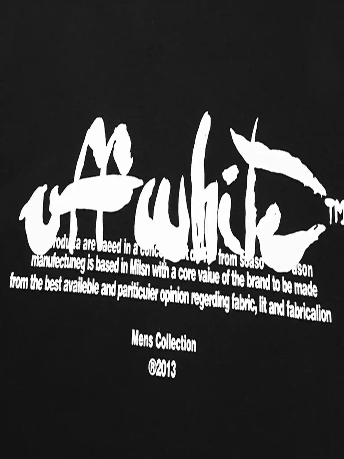 PAINT SCRIPT OVER SKATE S/S TEE IN BLACK – OWS019