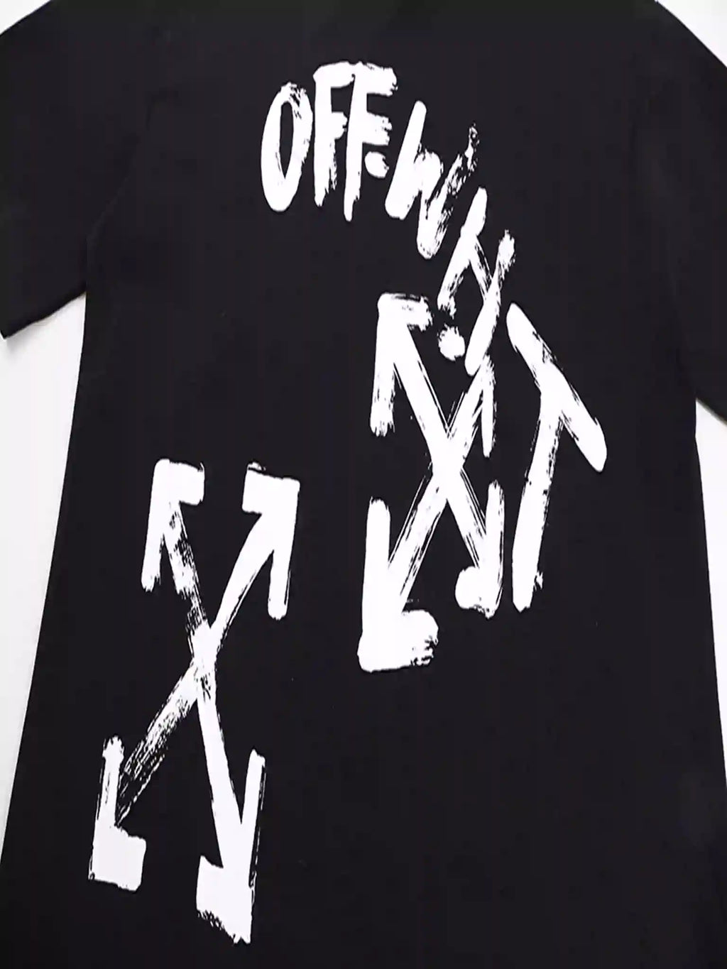 PAINT SCRIPT OVER SKATE S/S TEE IN BLACK – OWS019