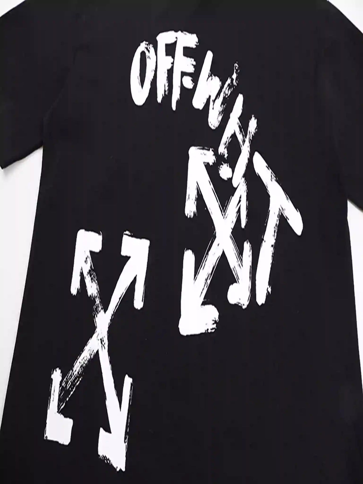 PAINT SCRIPT OVER SKATE S/S TEE IN BLACK – OWS019
