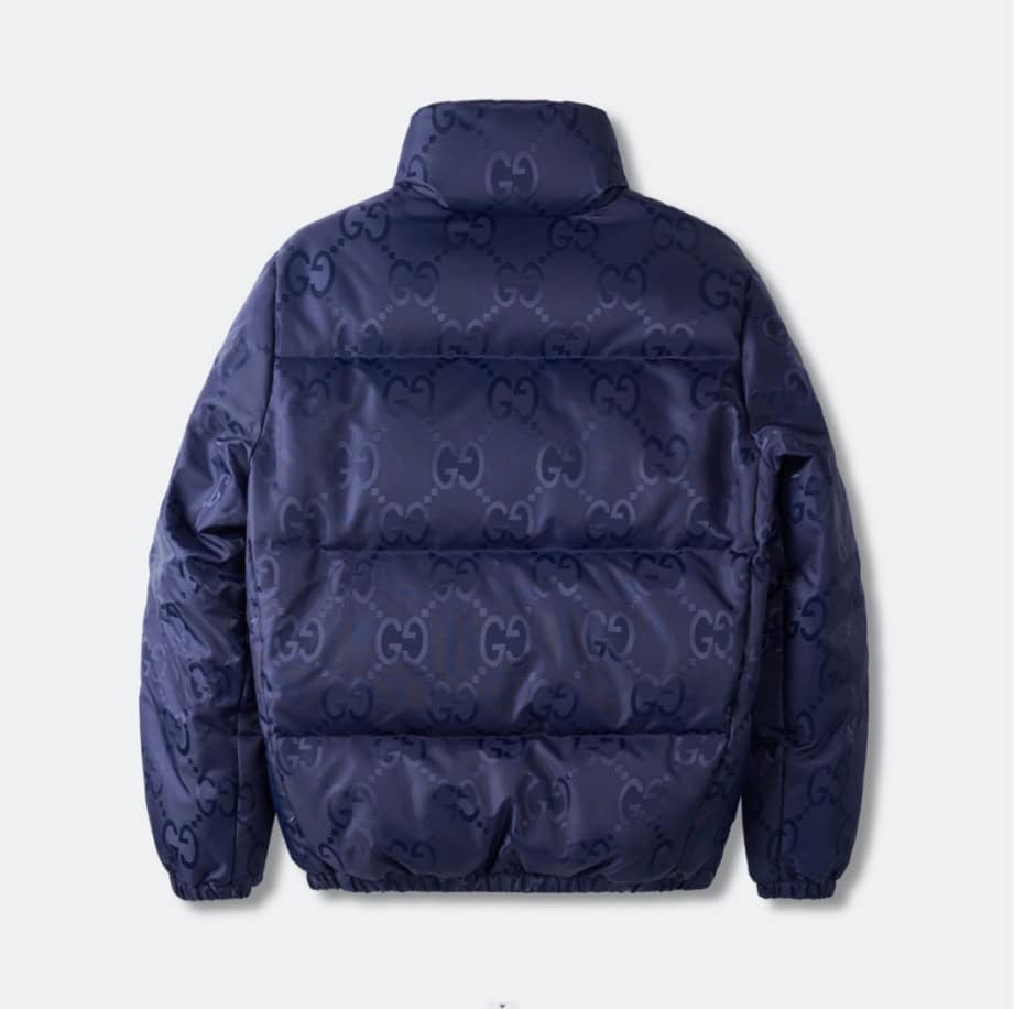 GUCCI Jumbo Canvas Down Blue Jacket – GCJ051
