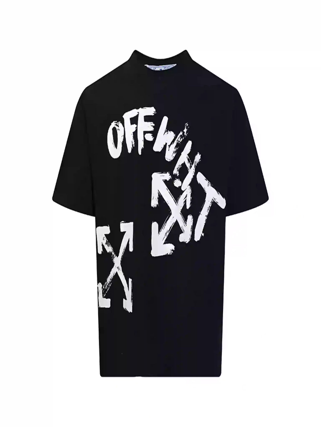PAINT SCRIPT OVER SKATE S/S TEE IN BLACK – OWS019