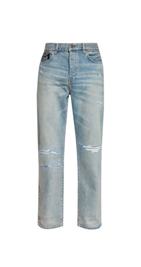 Amiri Bandana Repair Blue Jeans – AMIJ039