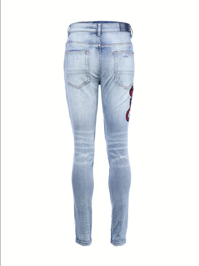 Amiri Red Snake Archival Rip Jeans – AMIJ047
