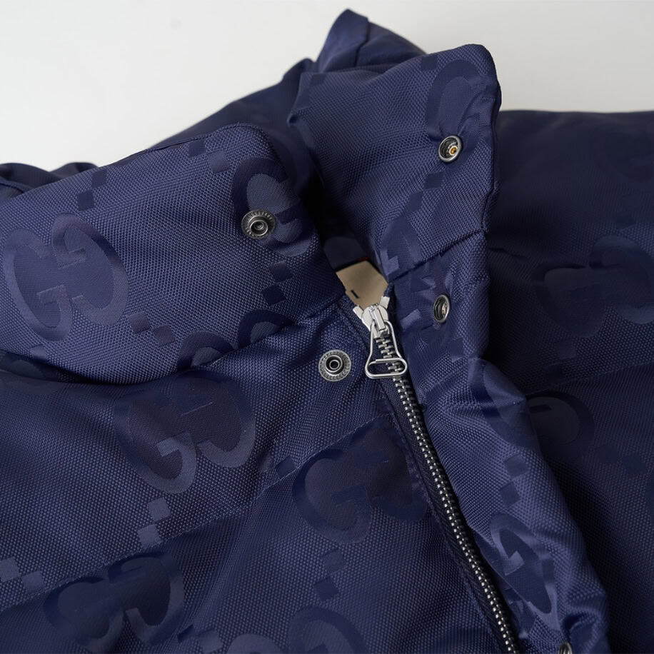 GUCCI Jumbo Canvas Down Blue Jacket – GCJ051