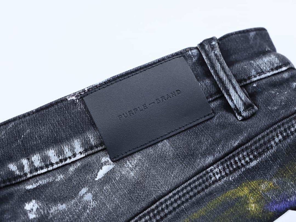 Amiri Paint Splatter Distressed Black Jeans – AMIJ045