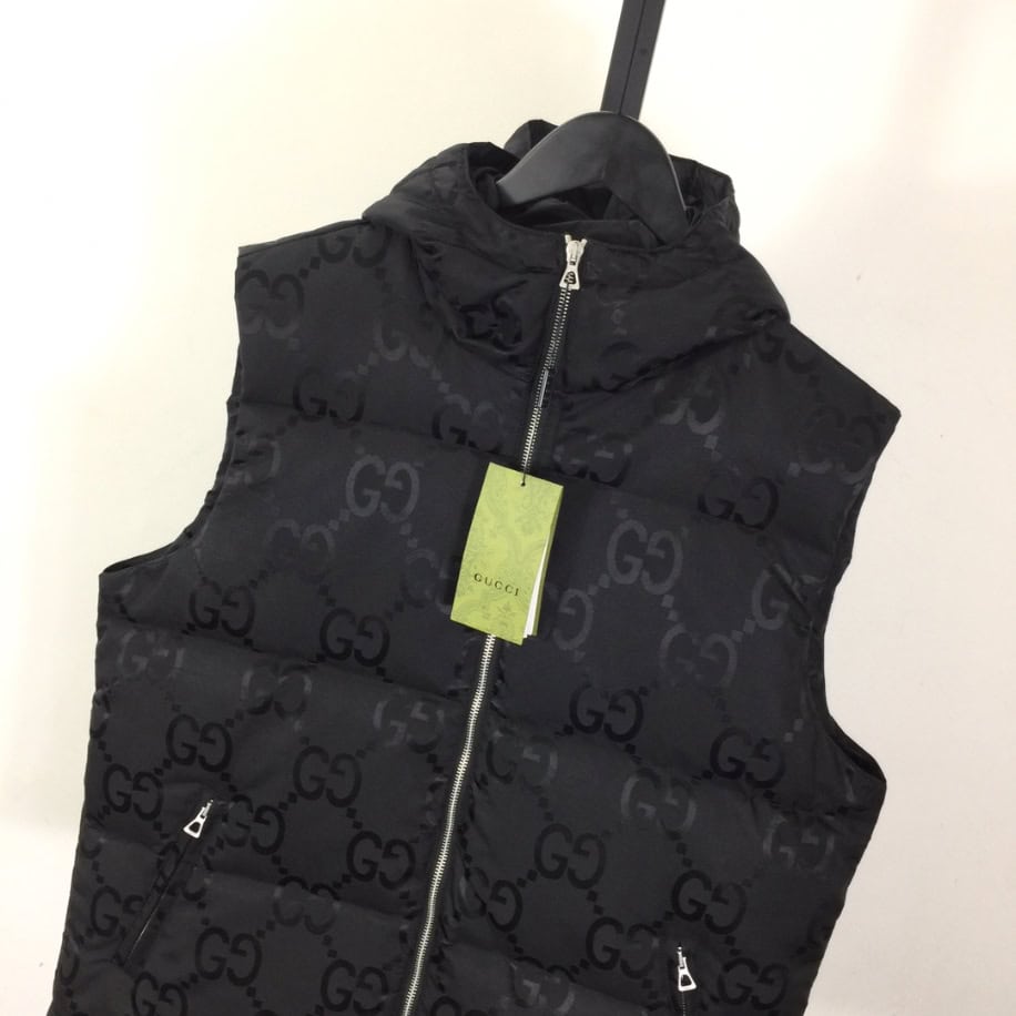 GUCCI Nylon Jumbo Canvas Black Vest – GCJ047