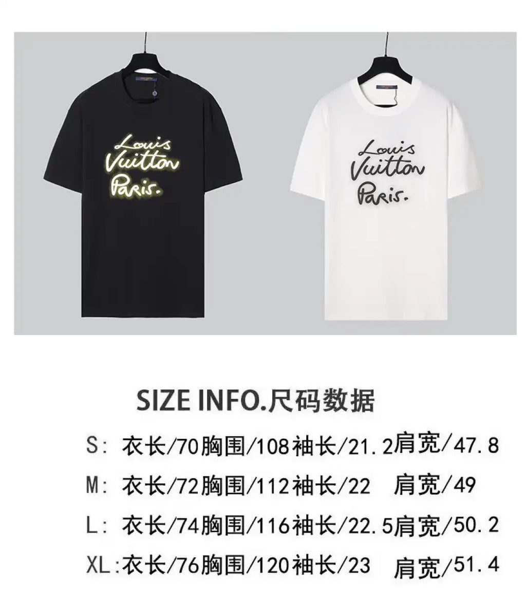 GLOW SIGNATURE T-SHIRT IN WHITE – LVC054
