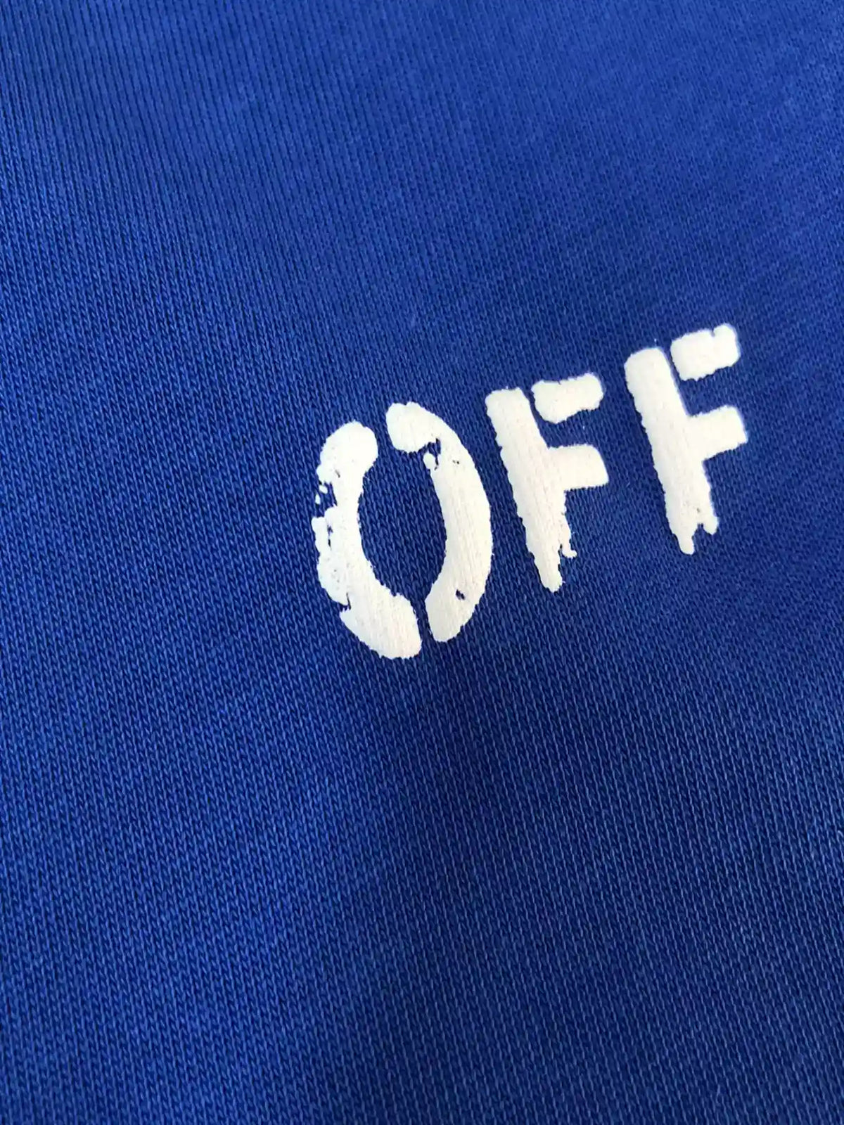 Off-White Blue Logo Stitch T-shirt – OWS030