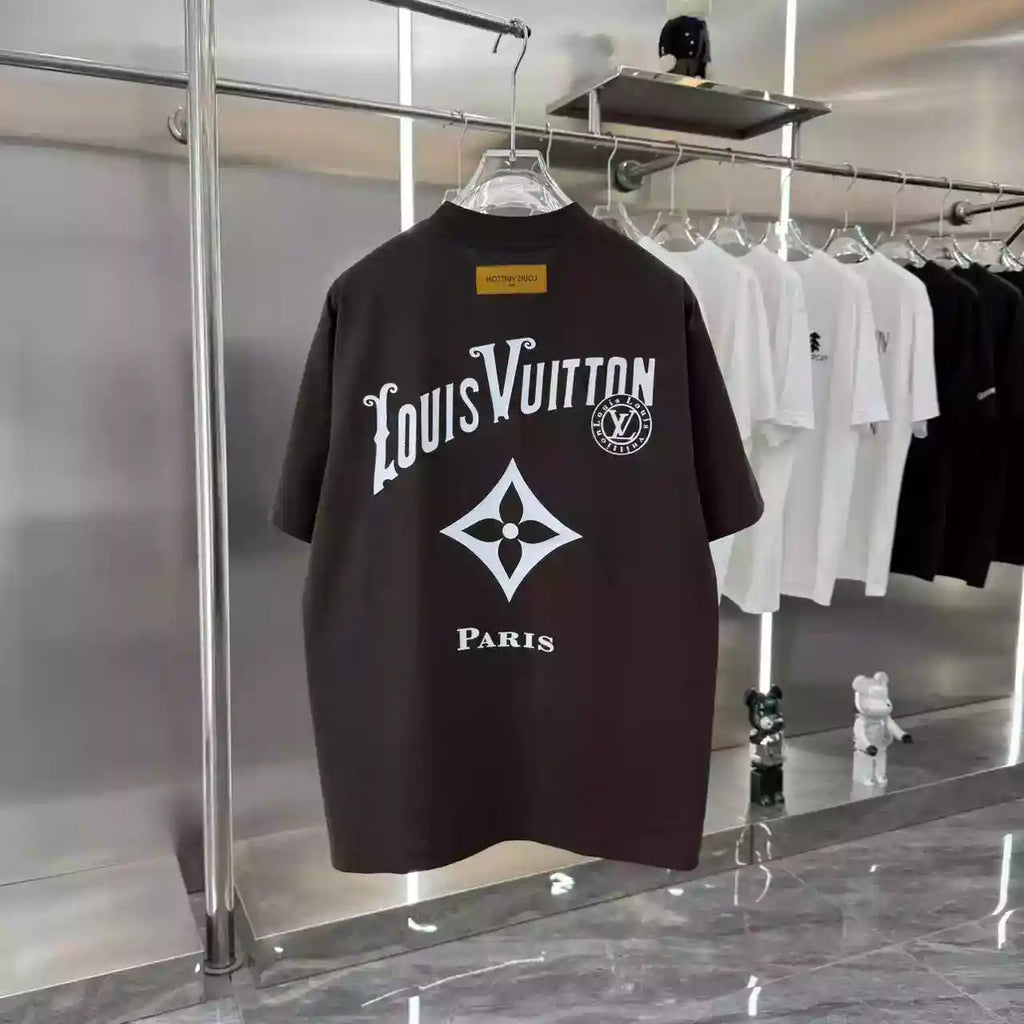 Louis Vuitton Brown Short Sleeve Shirt – LVTS086