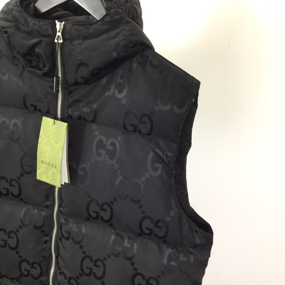 GUCCI Nylon Jumbo Canvas Black Vest – GCJ047
