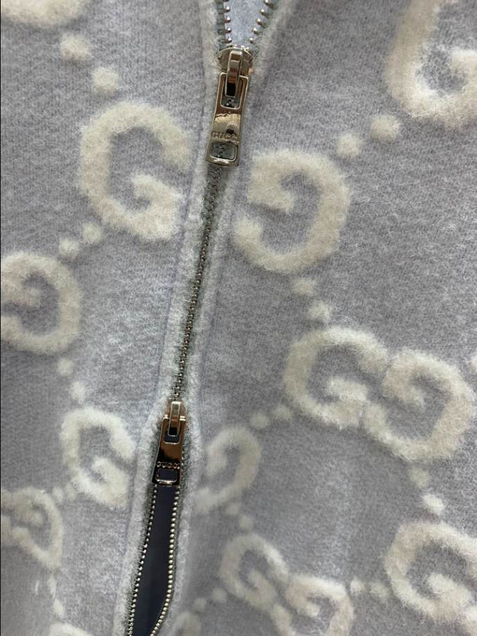 GUCCI Stitch Jacquard Blue Knitwear – GCK055