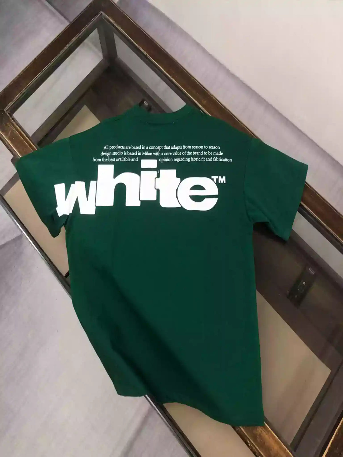 GREEN TYPE GRAPHIC S/S T-SHIRT IN GREEN – OWS040