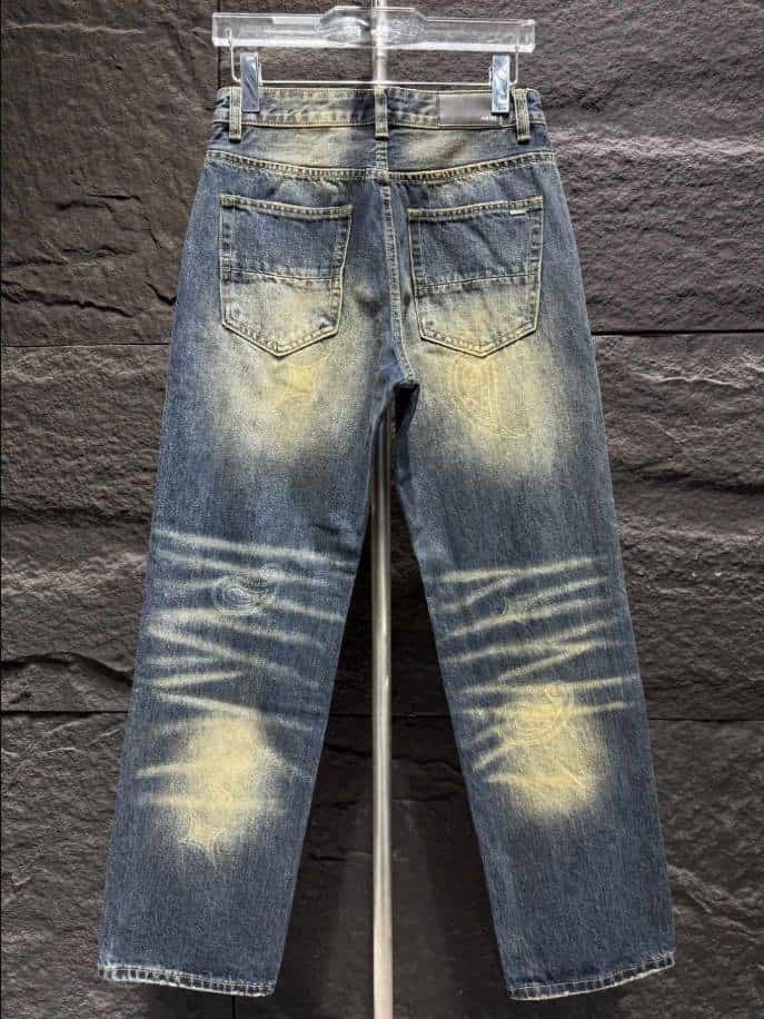 Amiri Blue Yellow Jeans – AMIJ032