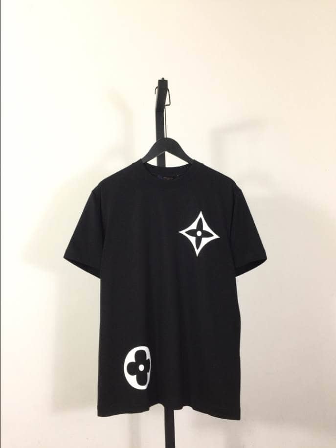 Louis Vuitton Flower Logo Shirt Black – LVTS081