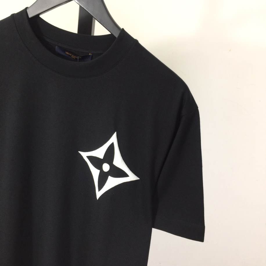 Louis Vuitton Flower Logo Shirt Black – LVTS081