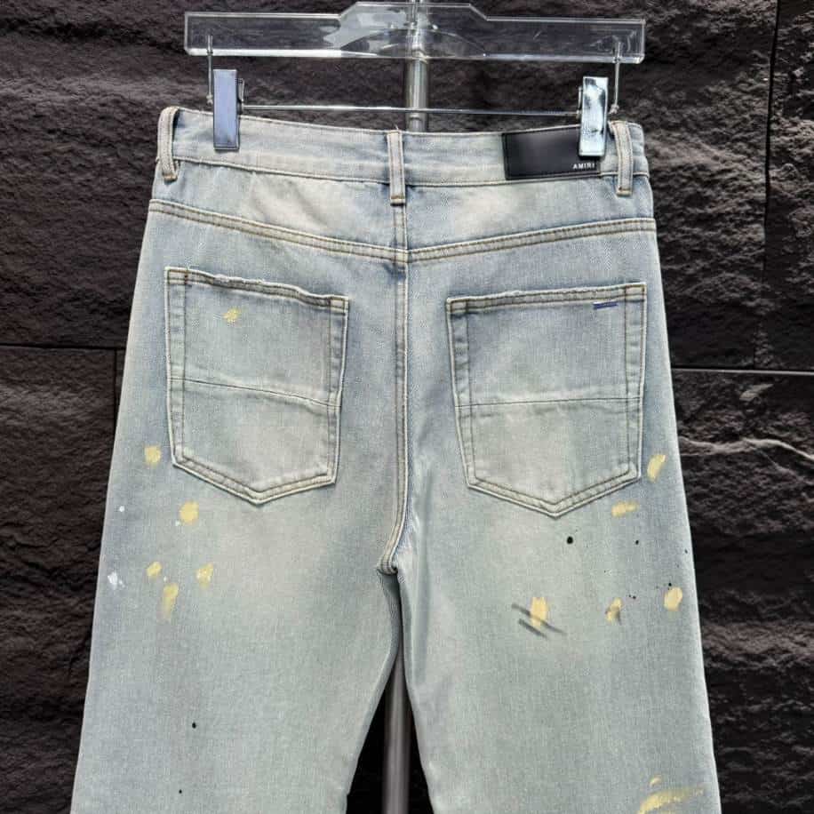 Amiri Men Painter Straight-leg Blue Jeans – AMIJ014