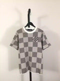 Damier Jacquard Short-Sleeved Crewneck – LVTS089