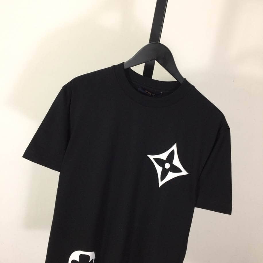 Louis Vuitton Flower Logo Shirt Black – LVTS081