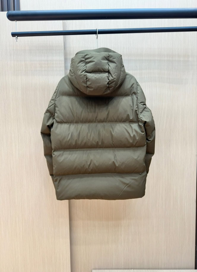 MONCLER Puff Grey Hooded Coat – MC143