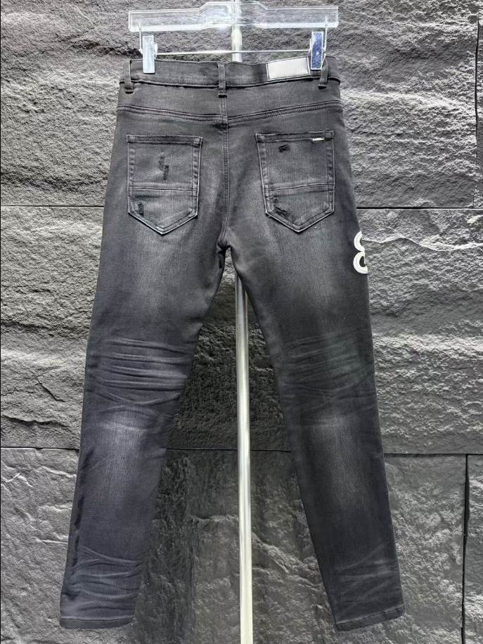 Amiri Ripp Black Paint Splatter Jeans – AMIJ022