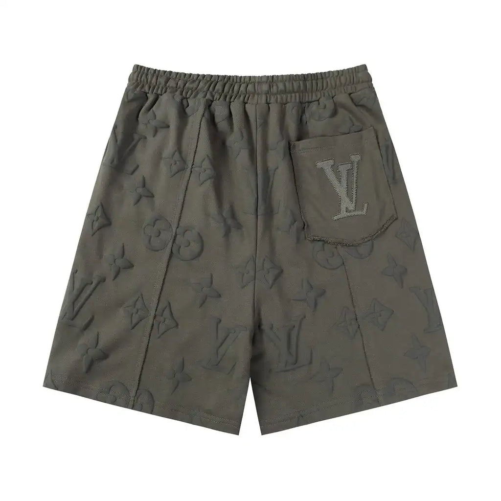 ARMY GREEN DESIGNER SPORTS SHORTS – LVC059
