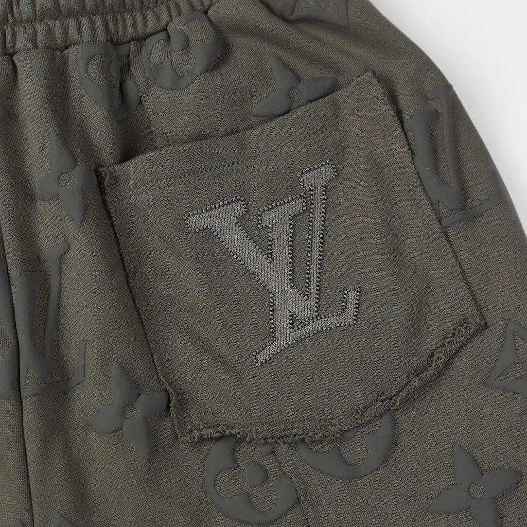 ARMY GREEN DESIGNER SPORTS SHORTS – LVC059