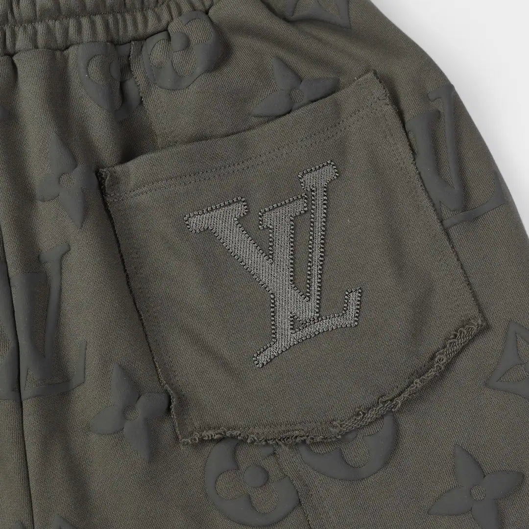 ARMY GREEN DESIGNER SPORTS SHORTS – LVC059