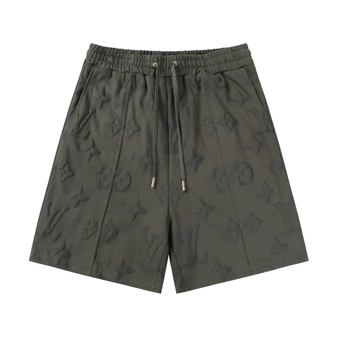 ARMY GREEN DESIGNER SPORTS SHORTS – LVC059