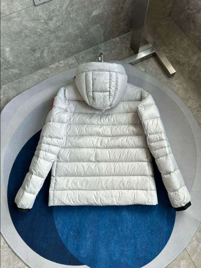 Canada Goose White Gray Crofton Down Jacket – CN34