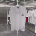 Louis Vuitton White Logo Print T-Shirt  – LVTS084
