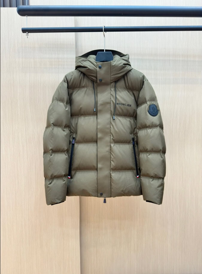 MONCLER Puff Grey Hooded Coat – MC143