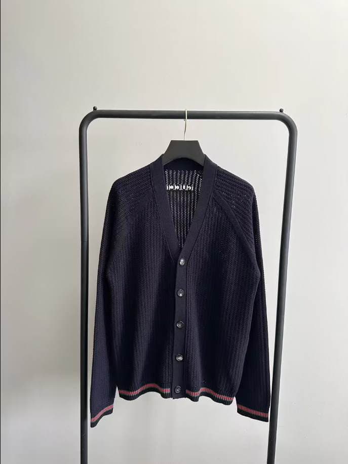 Gucci Cardigan with Sylvie Web Stripes Knitwear – GCK060