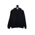 Burberry Black Zip-up Hoodie with Side Quilting Pattern – BCK003